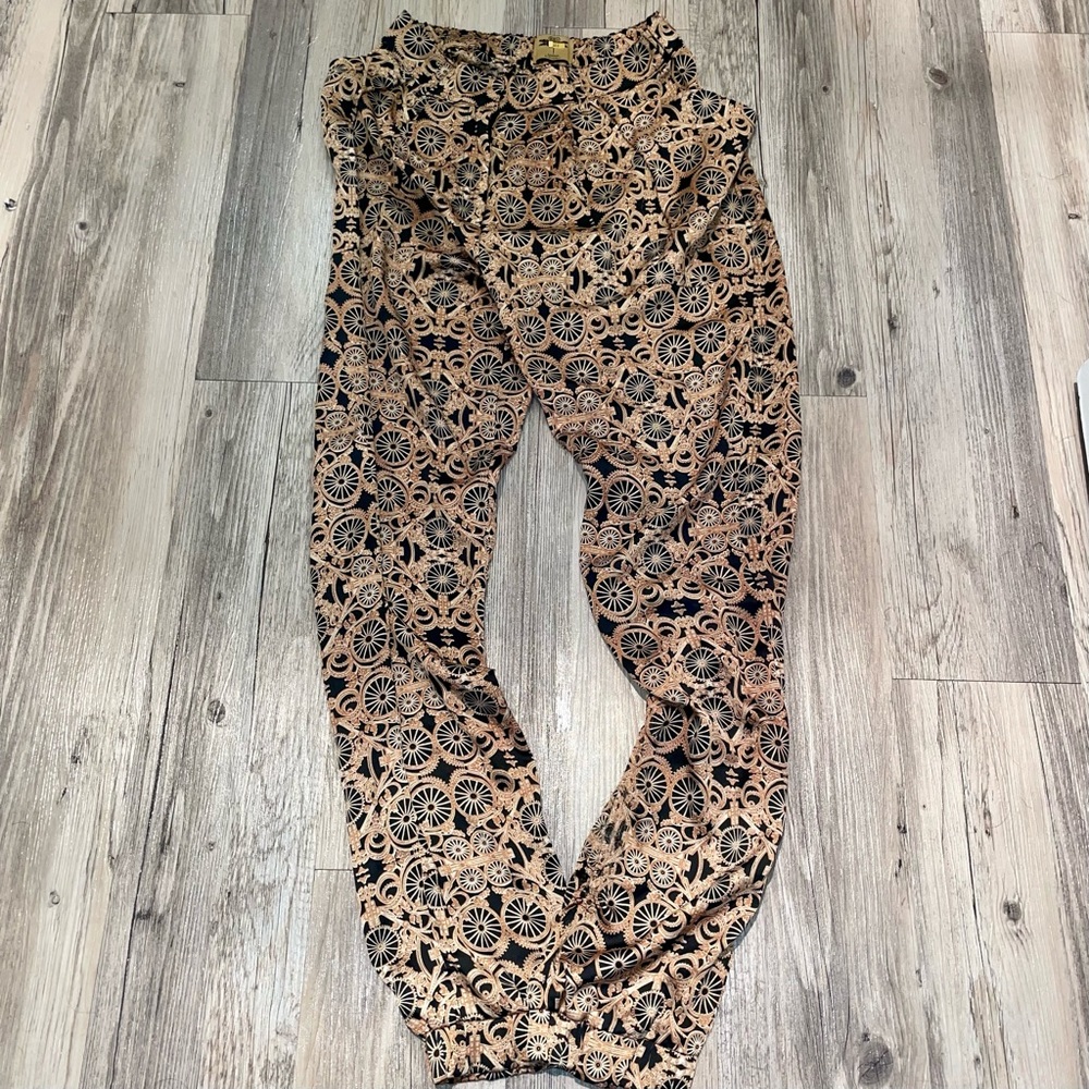Woven Satin Drapey Pants Size S